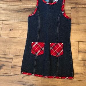 French Toast Girls Denim Size 8 Jumper Dress